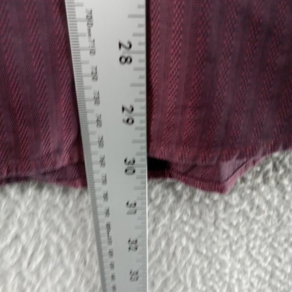 Hugo Boss Shirt Mens 2XL Maroon Red Regular Fit Button Up Dressy Business - Picture 5 of 8